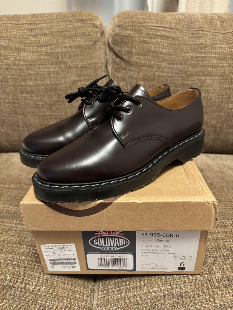 靴 Solovair 3 Eye Gibson Shoe 25cm us7