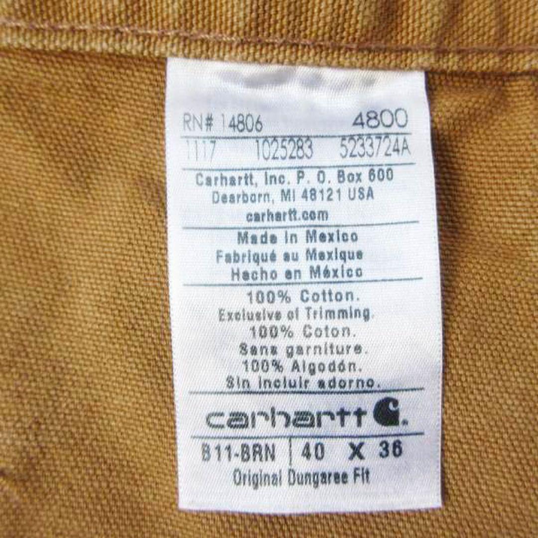 carhartt B11 ダック ペインターパンツ 実寸W39 L35 茶系