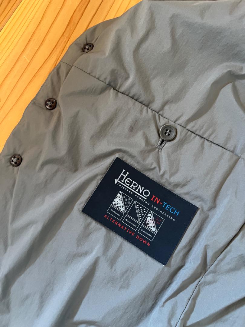 HERNO インナーダウンベスト サイズ46 グレー 灰色 ジレ