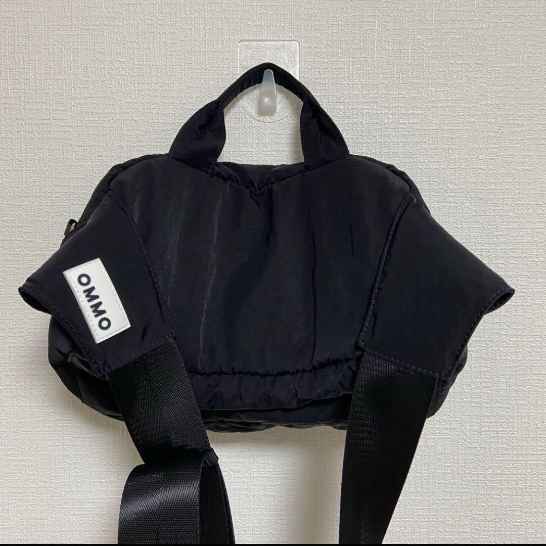 高質 OMMO 黒 ボディバッグ 2wayショルダーバッグ - メルカリ バッグ