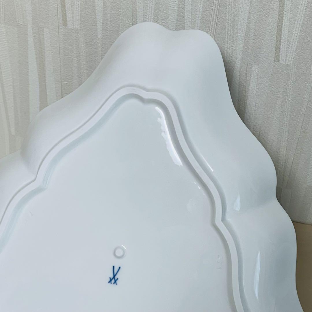 未使用 Meissen マイセン ブルーオニオン トライアングル プレート 三角