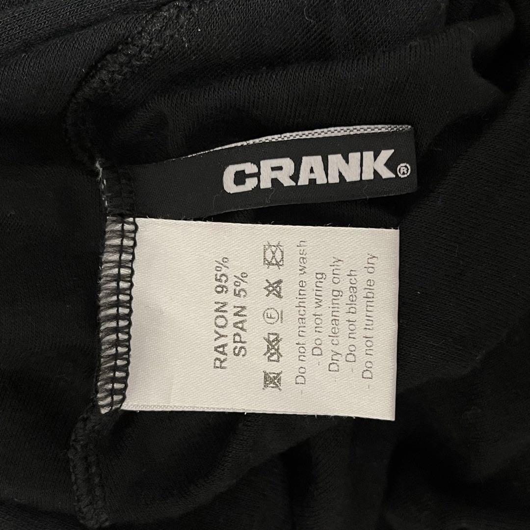 トップス CRANK Rose string off-shoulder top black