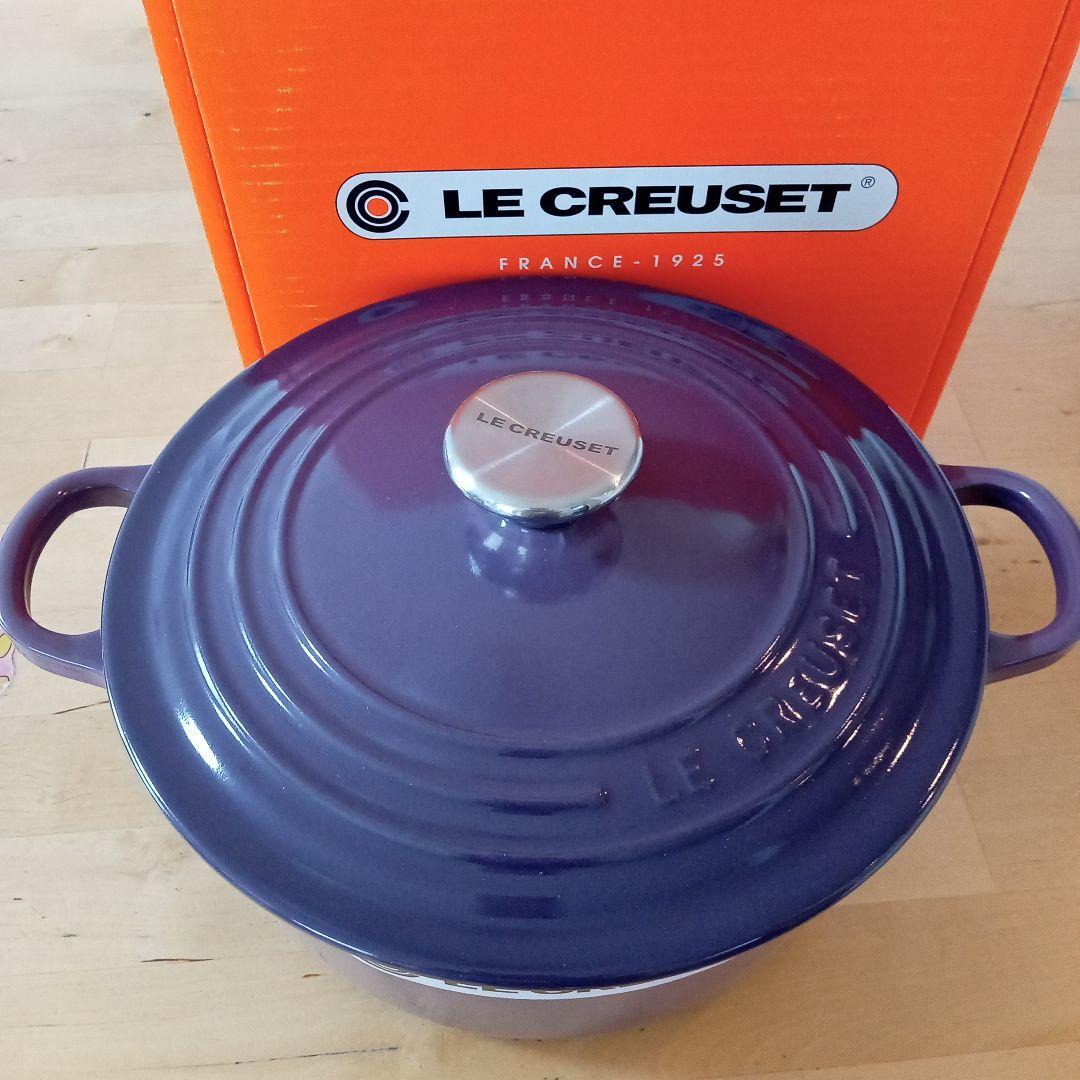 [未使用品] LE CREUSET 鍋 22cm CASSIS パープル