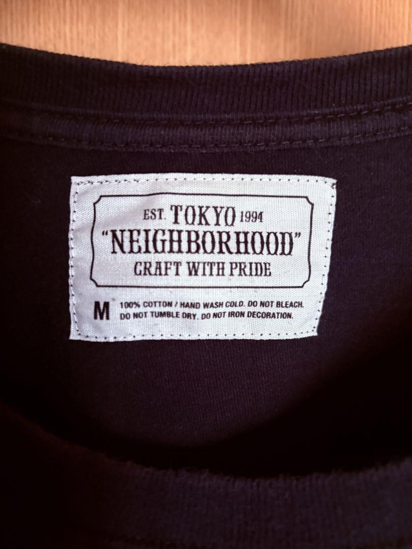 NEIGHBORHOOD bar&shield ロゴT 黒M