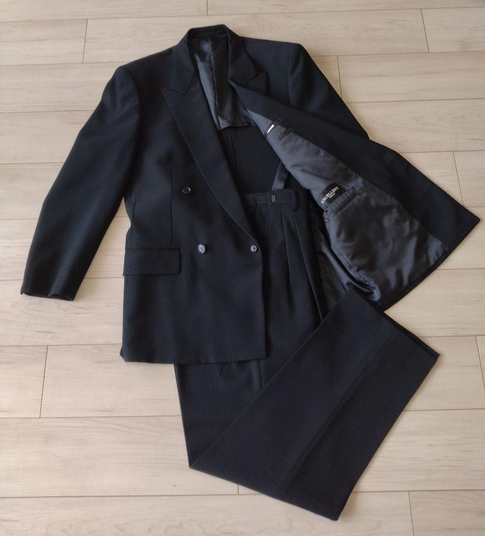 FARAGO ブラックフォーマル ダブル 礼服 ウール Y6サイズ 日本製