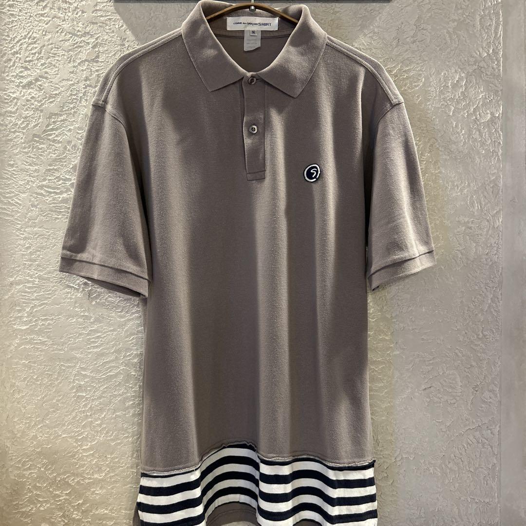 COMME des GARÇONS SHIRT グレー ポロシャツ M