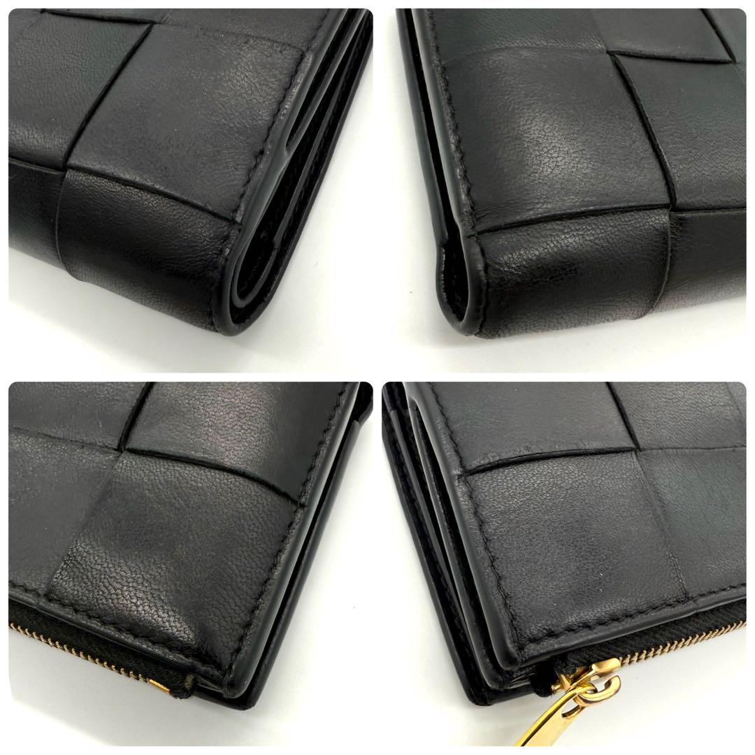 ★美品・RFID搭載★ボッテガヴェネタ カセット ２つ折り財布 黒 付属品完備
