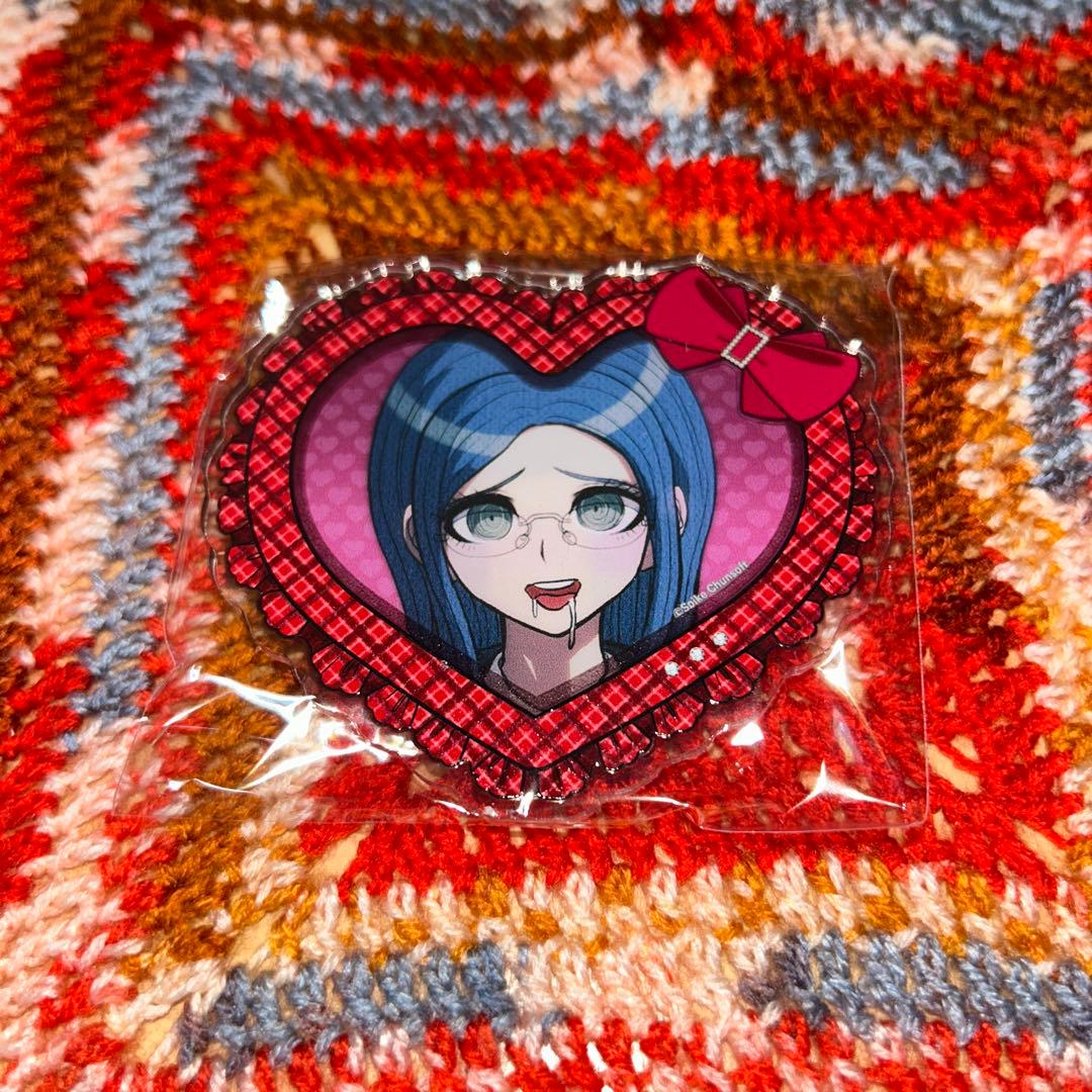 ダンガンロンパ エビテン ハート型アクリルバッジ 白銀つむぎ - メルカリ