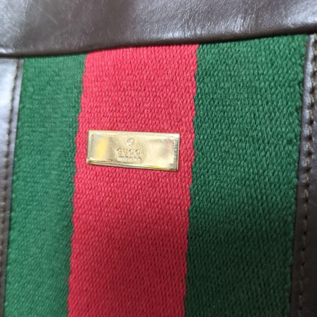 横浜高島屋購入 オールドGUCCI トートバッグ シェリーライン 画像3