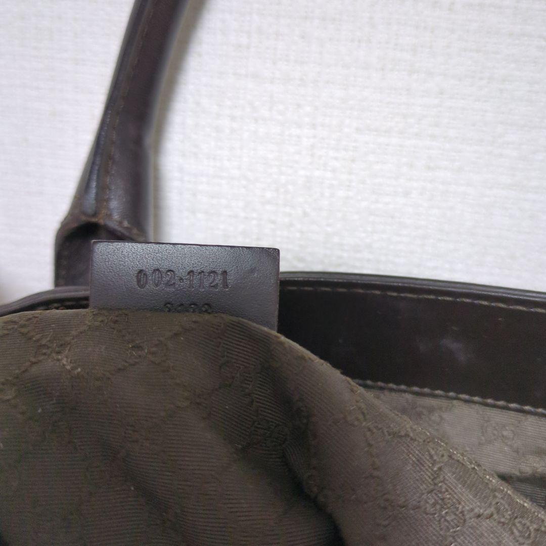 横浜高島屋購入 オールドGUCCI トートバッグ シェリーライン 画像9
