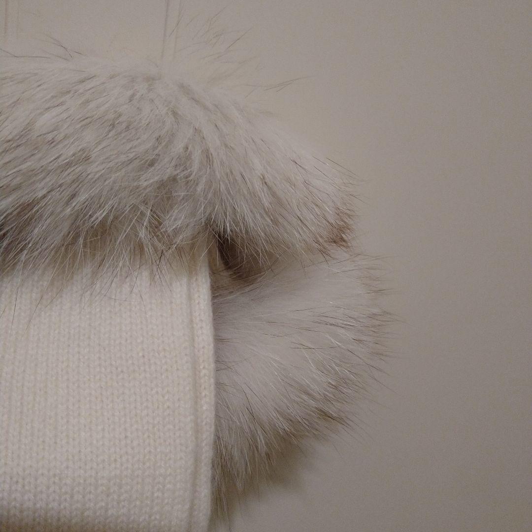 未使用◇フォクシー　カシミア　フォックス　手袋　36000円　ロング