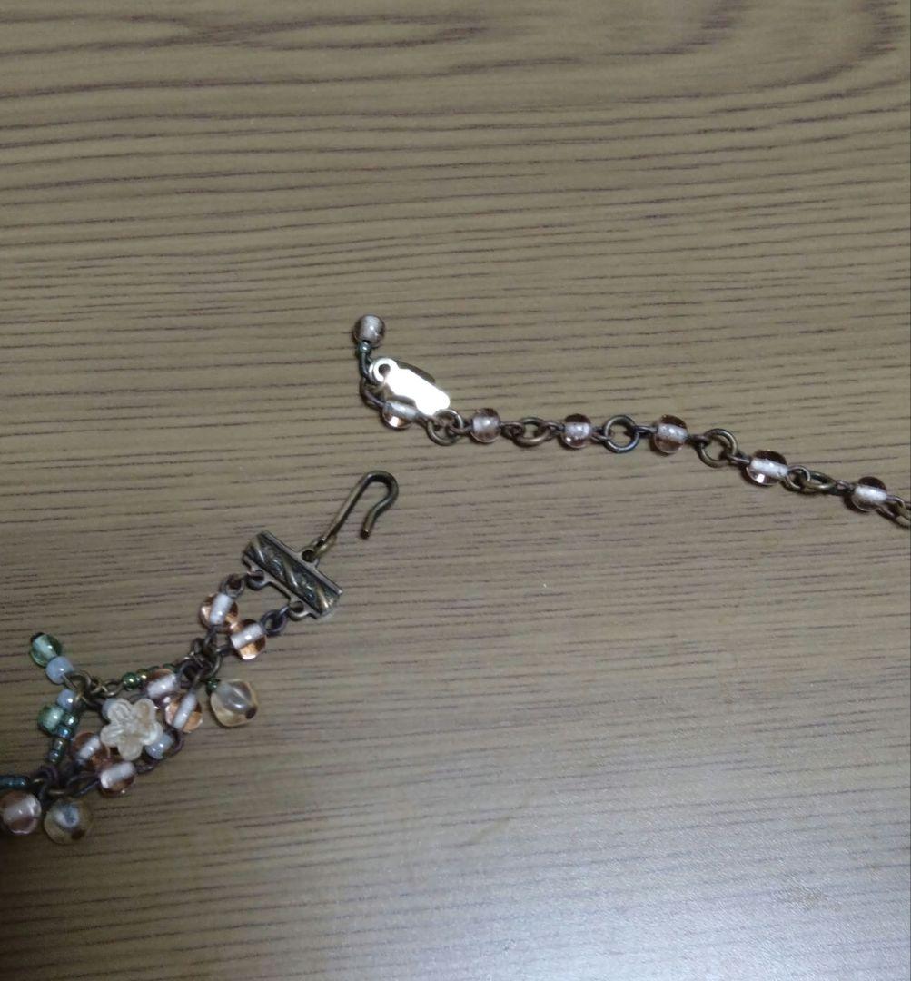 COLLEEN TOLAND 花モチーフ ビーズネックレス
