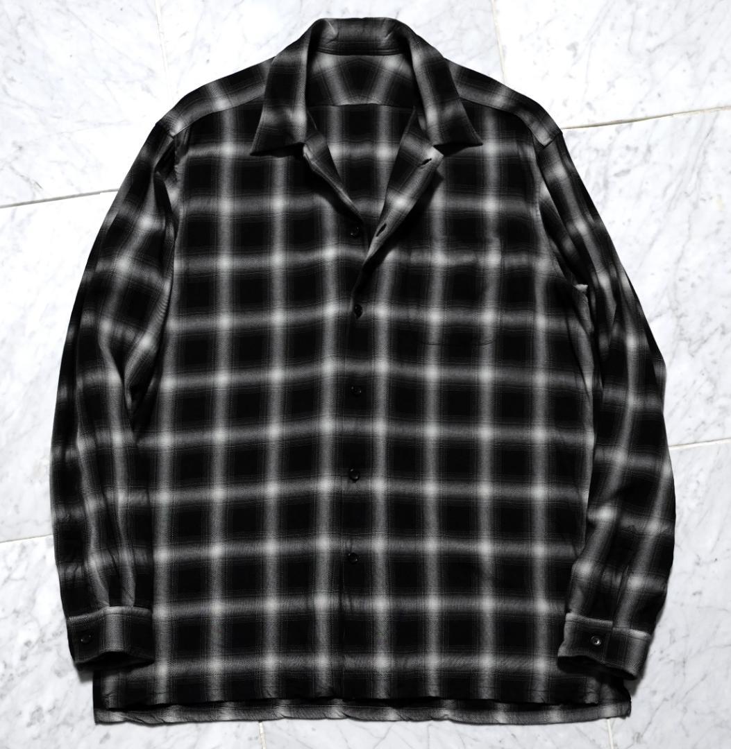 【新品】Celty black rayon ombre check
