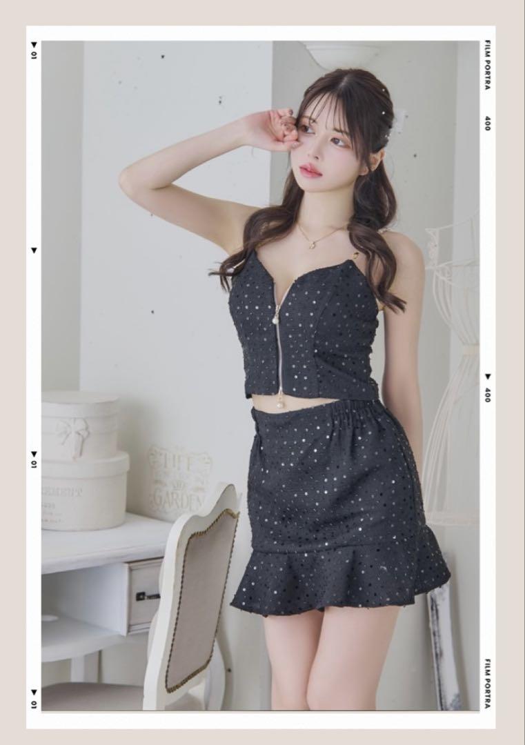 新品　キャバドレス　ミニドレス キャミ　セットアップ　LoveRich