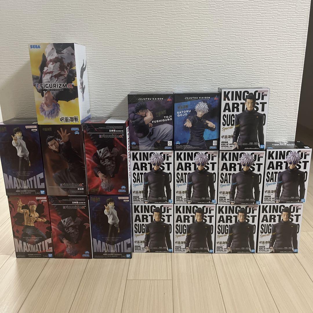本日限りの出品　呪術廻戦プライズフィギュア　新品未開封品18個まとめ売り