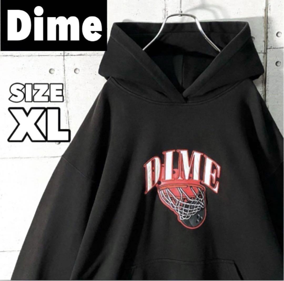 【激レア】Dimeダイム☆立体バスケロゴ スウェットパーカー入手困難サイズXL