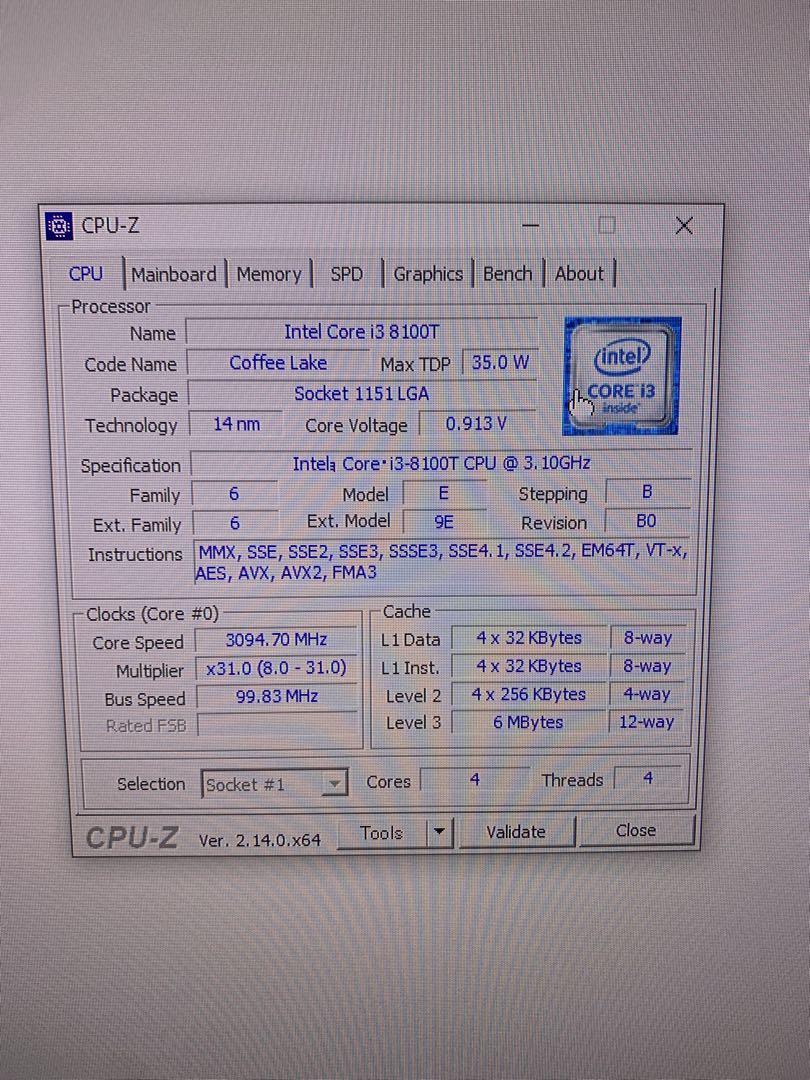 ミニPC EPSON Endeavor ST190E Core i3-8100T