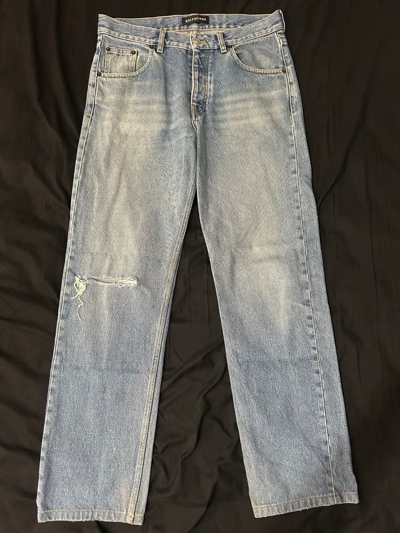 Balenciaga by Demna Knee Slit Denim