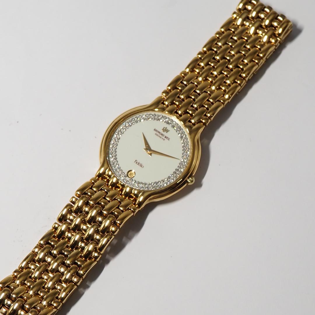 美品 レイモンドウィル RAYMONDWEIL ダイヤ デイト 腕時計 H269
