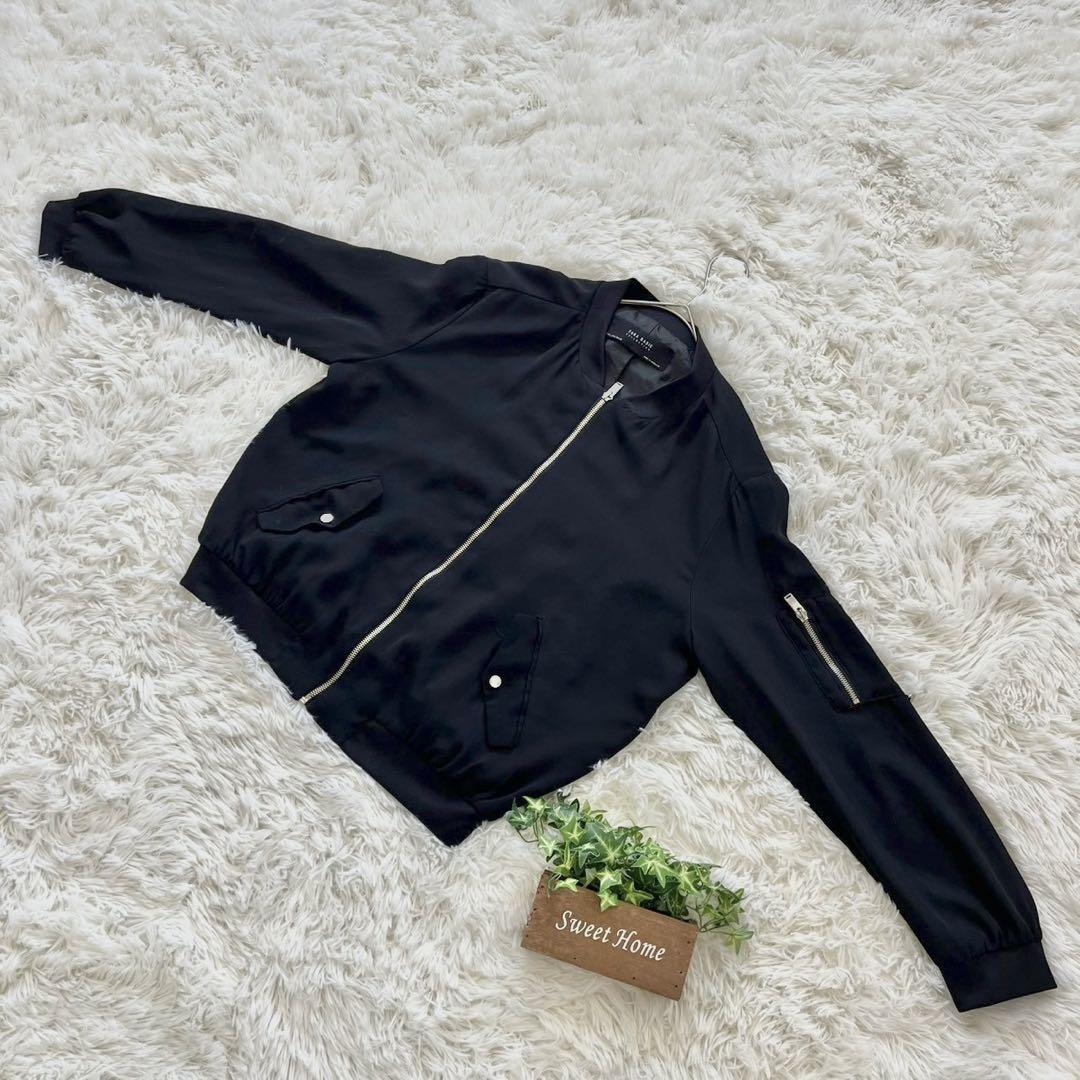【ZARA BASIC】ザラベーシック MA-1 ブルゾン (L) 5,040円