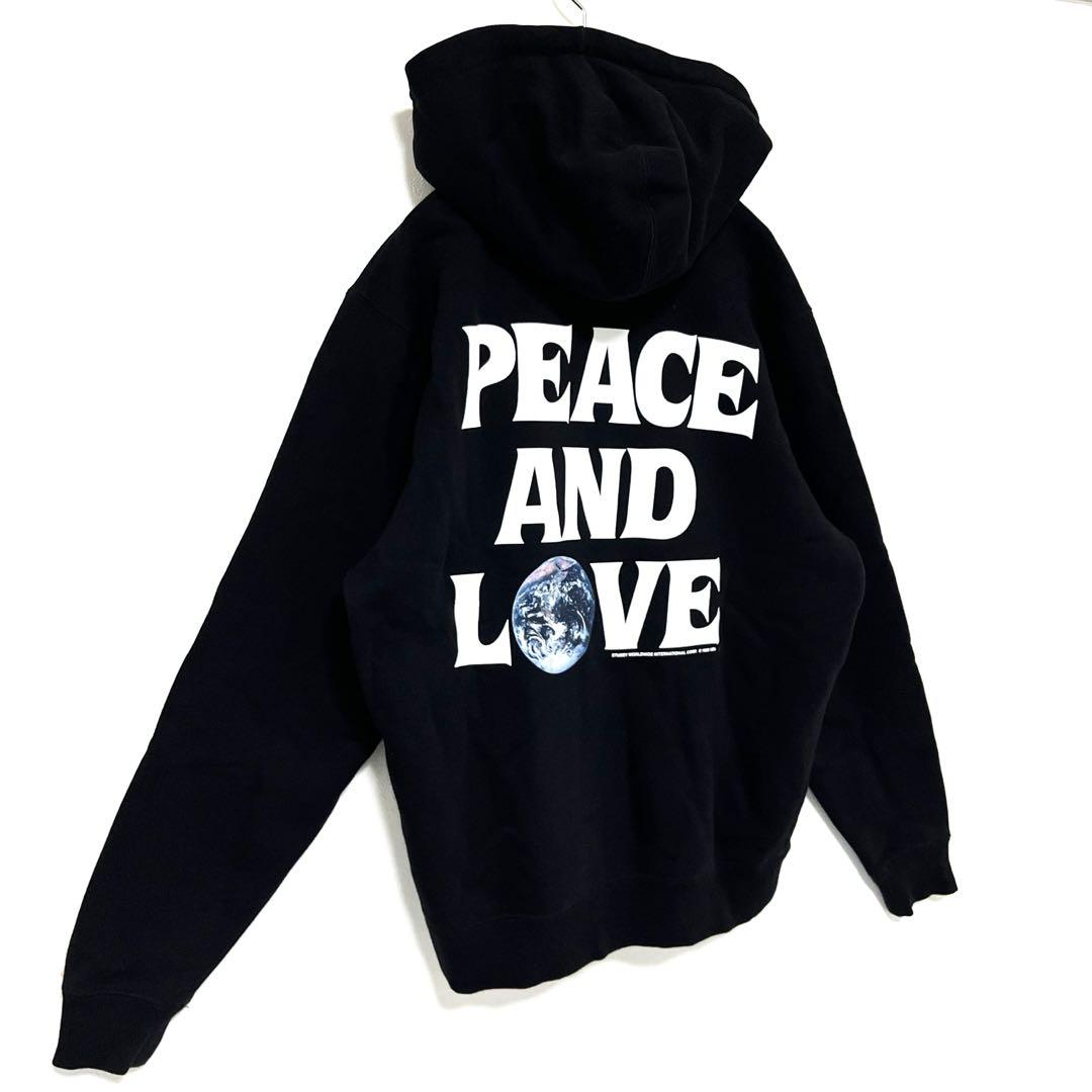 【Stussy】 ステューシー Peace & Love パーカー ロゴ入り