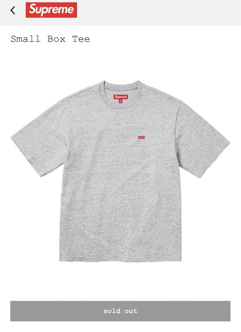 【新品未使用】Supreme  Small Box Tee グレー　シュプリーム