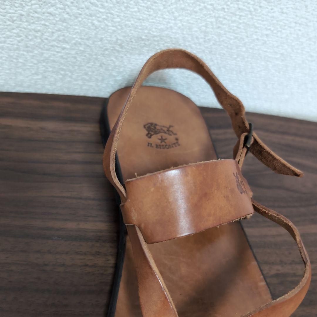 IL BISONTE 40 メンズ　レザー　サンダル キャメル IL BISONTE 40 メンズ レザー サンダル キャメル - メルカリ