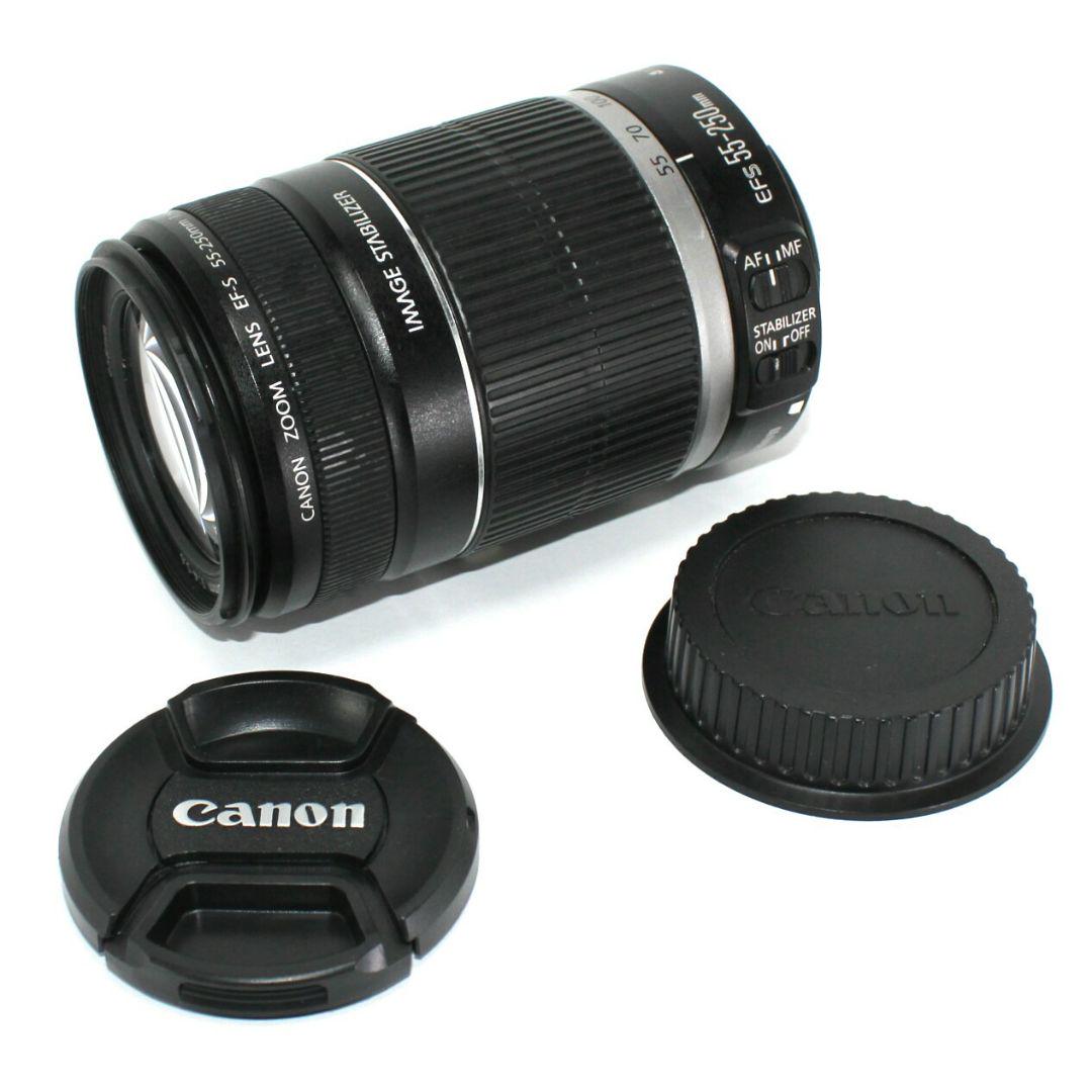 『1年保証』 ZOOM Canon EF-S 望遠ズームレンズ✨訳あり完動 55-250mm レンズ(ズーム)