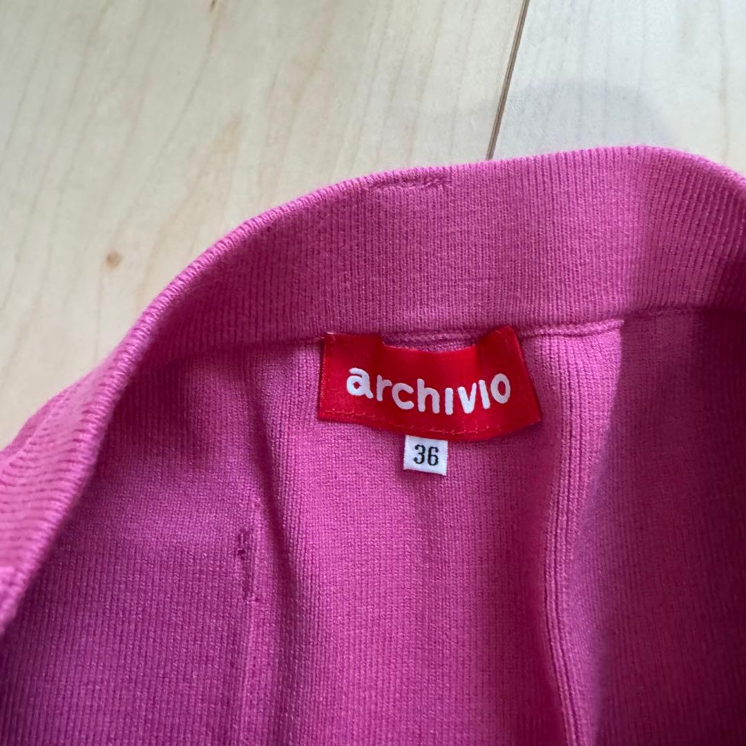 archivio プリーツスカート 36サイズ ピンク - レディースウェア