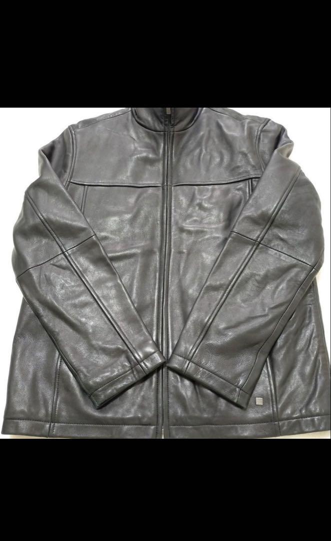 Calvin Klein ブラックレザージャケット Sサイズ
