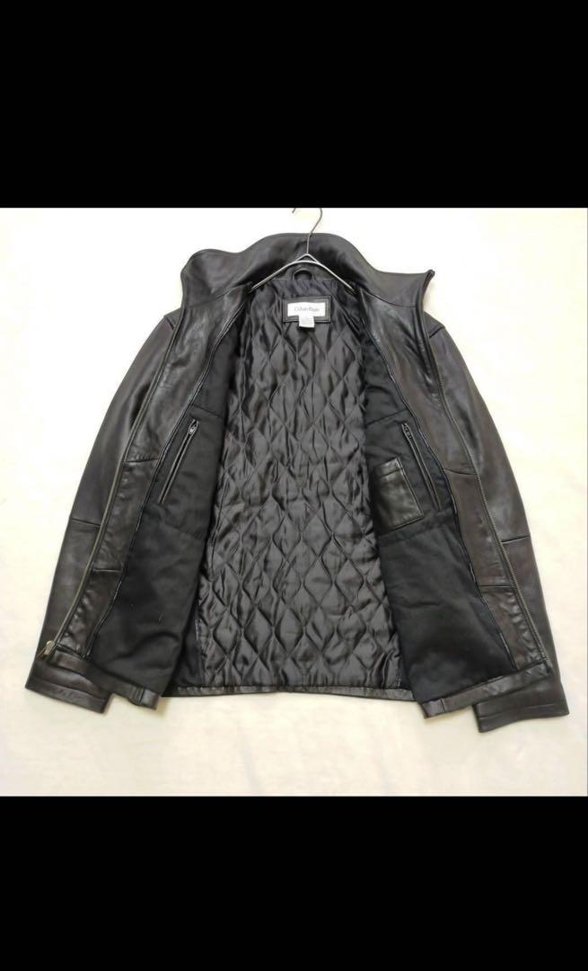 Calvin Klein ブラックレザージャケット Sサイズ