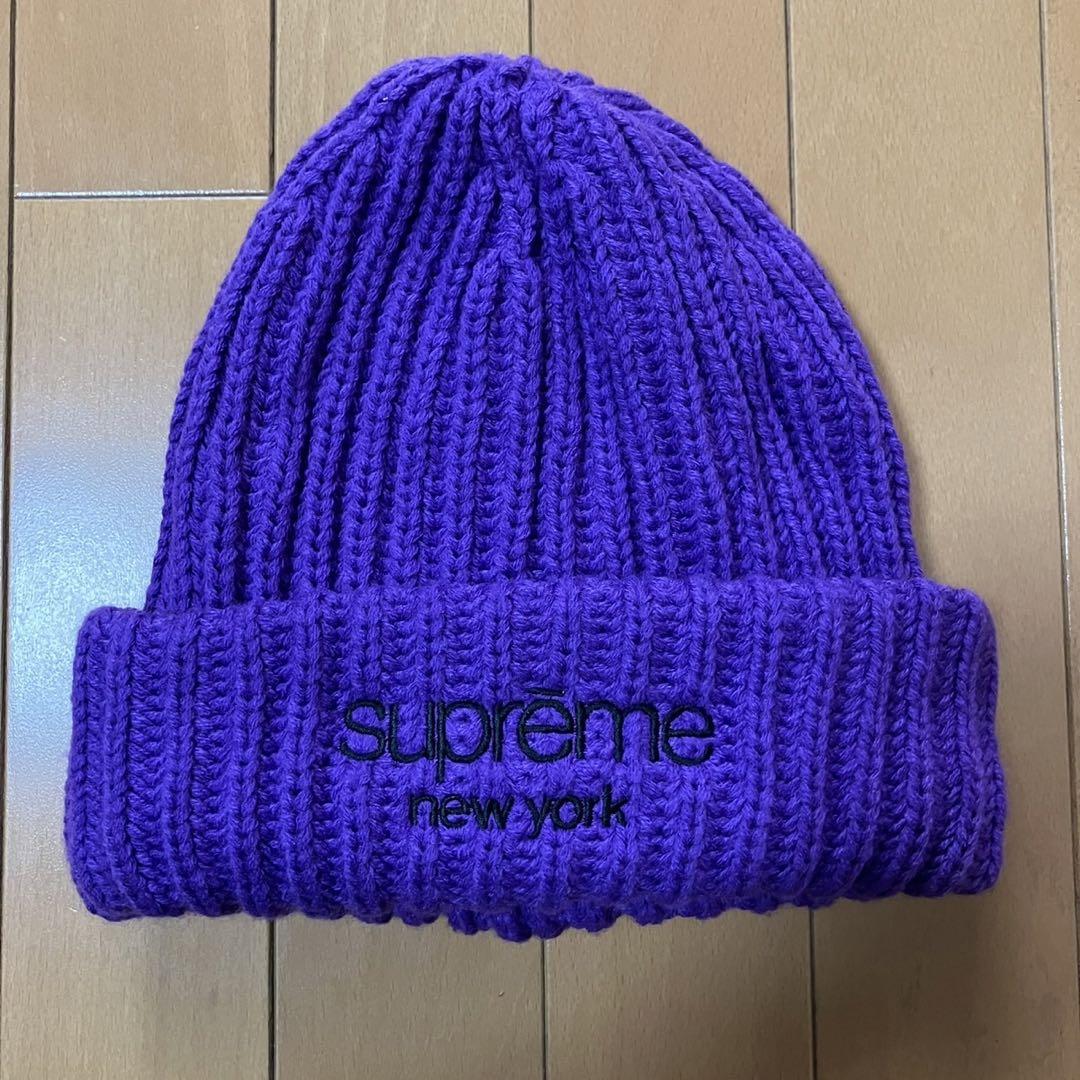 帽子 Supreme Classic Logo Chunky RibbedBeanie