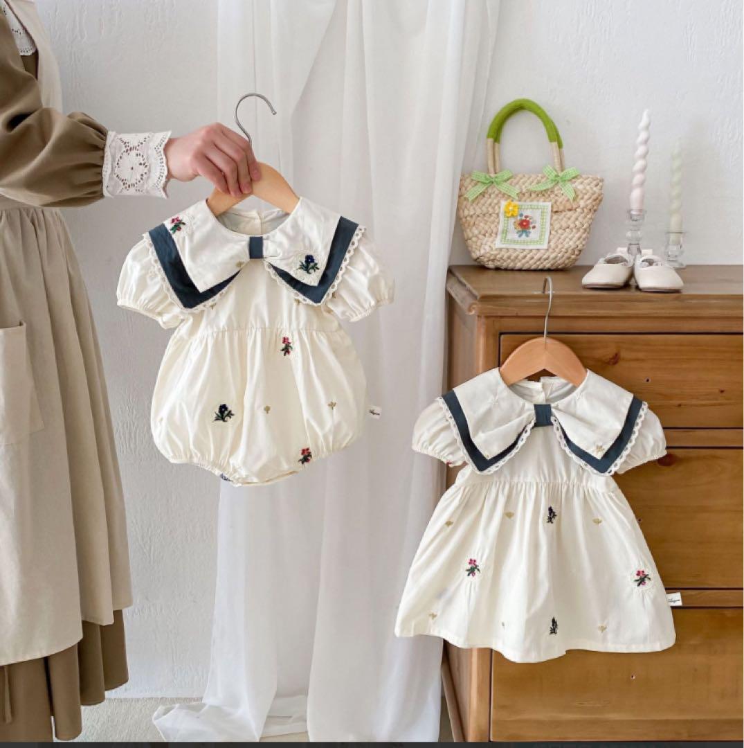 姉妹服　ベビー服　子供服　66センチ　110センチ　2着セット