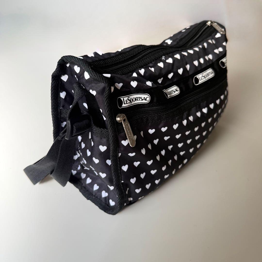 美品 LeSportsac ボストンバッグ ショルダーバッグ ハート柄