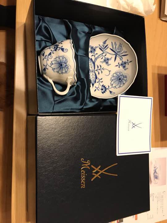 マイセン(Meissen)ブルーオニオン コーヒーカップソーサ