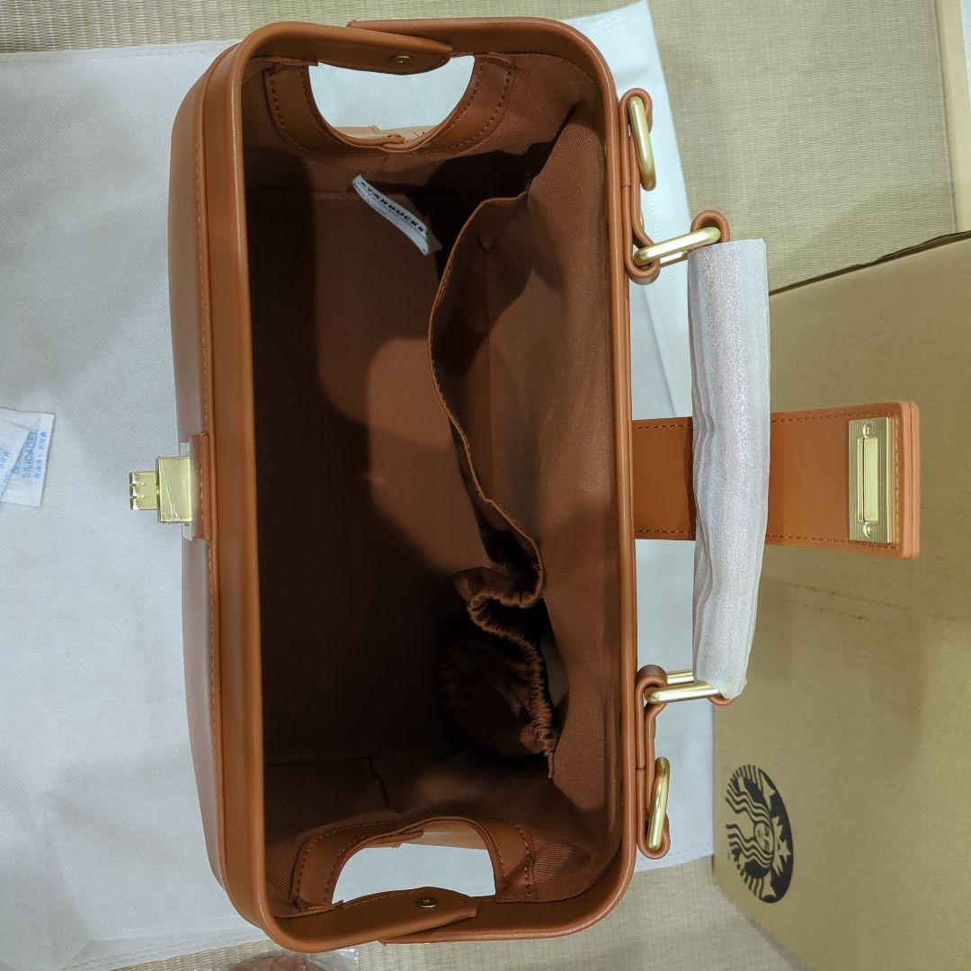 新品・未使用】2-way レザーカフェバッグ(スターバックス マイ