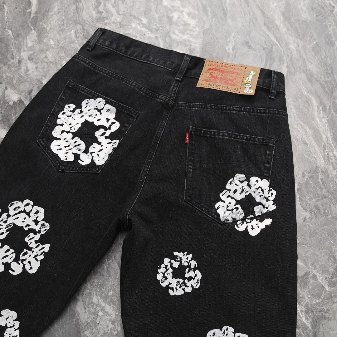Denim Tears × Levi’s コラボ 黒花柄デニム W32 L32 Denim Tears × Levi's コラボ 黒花柄デニム W32 L32 - メルカリ