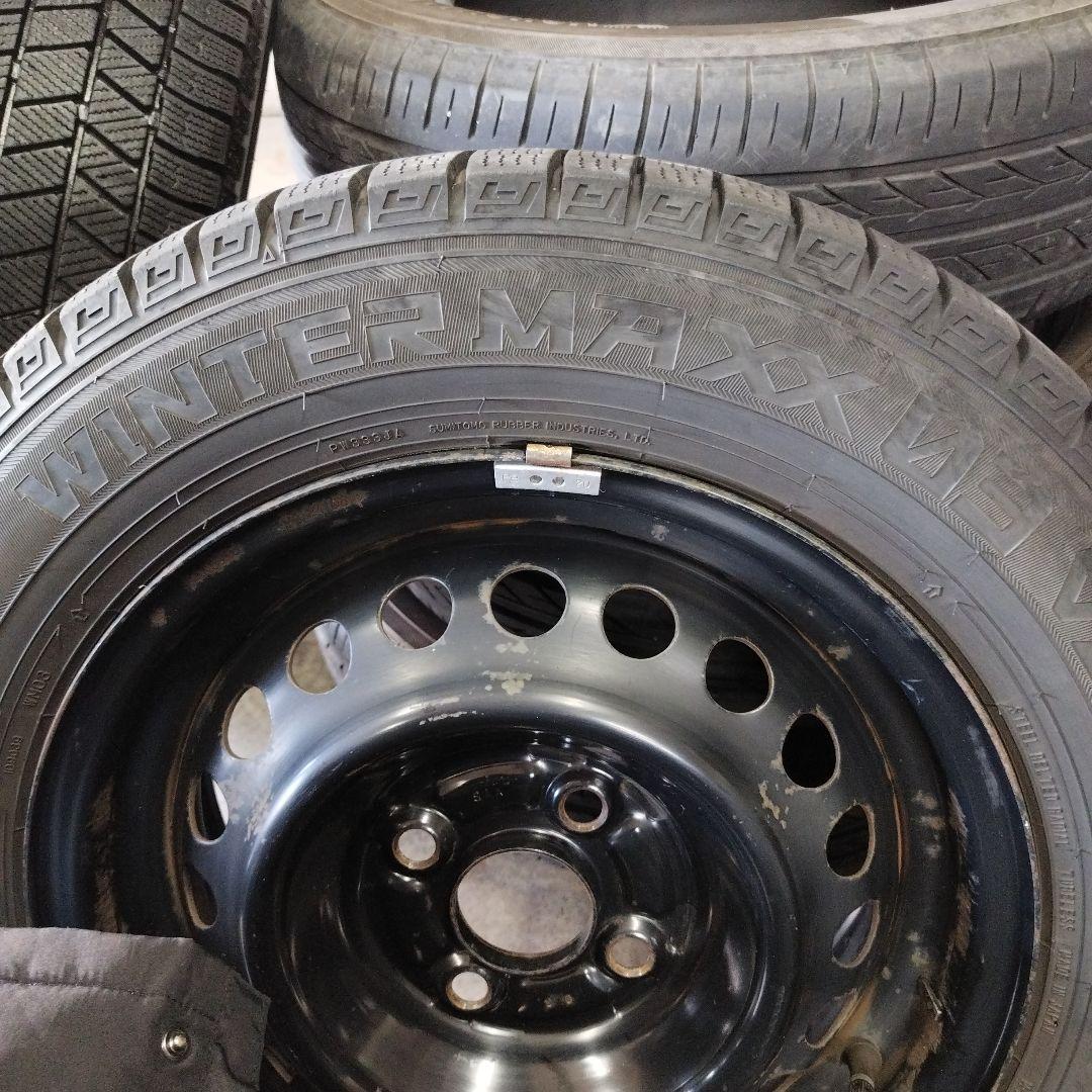 ④WINTERMAXX 03 175/65R14 ホンダフィット純正鉄ホイール