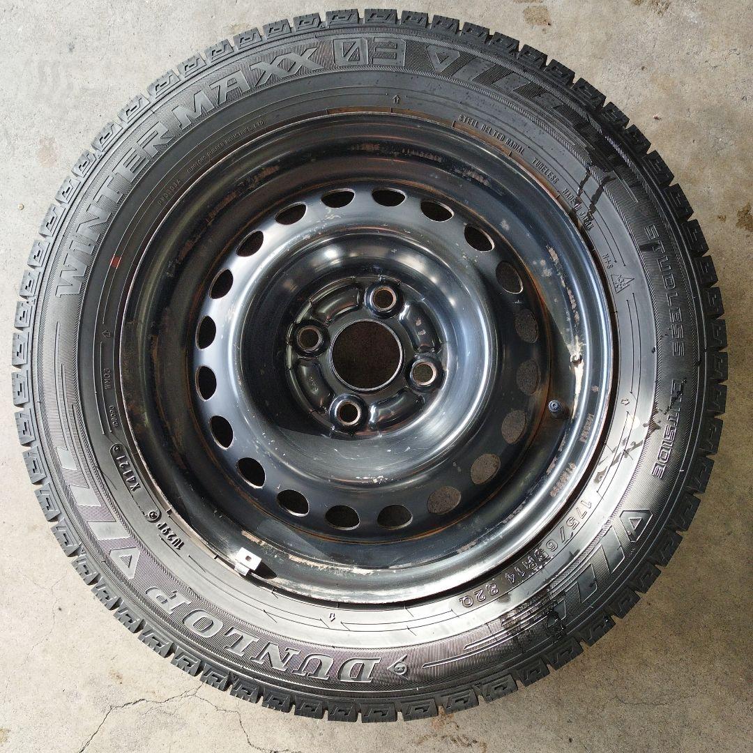 ④WINTERMAXX 03 175/65R14 ホンダフィット純正鉄ホイール