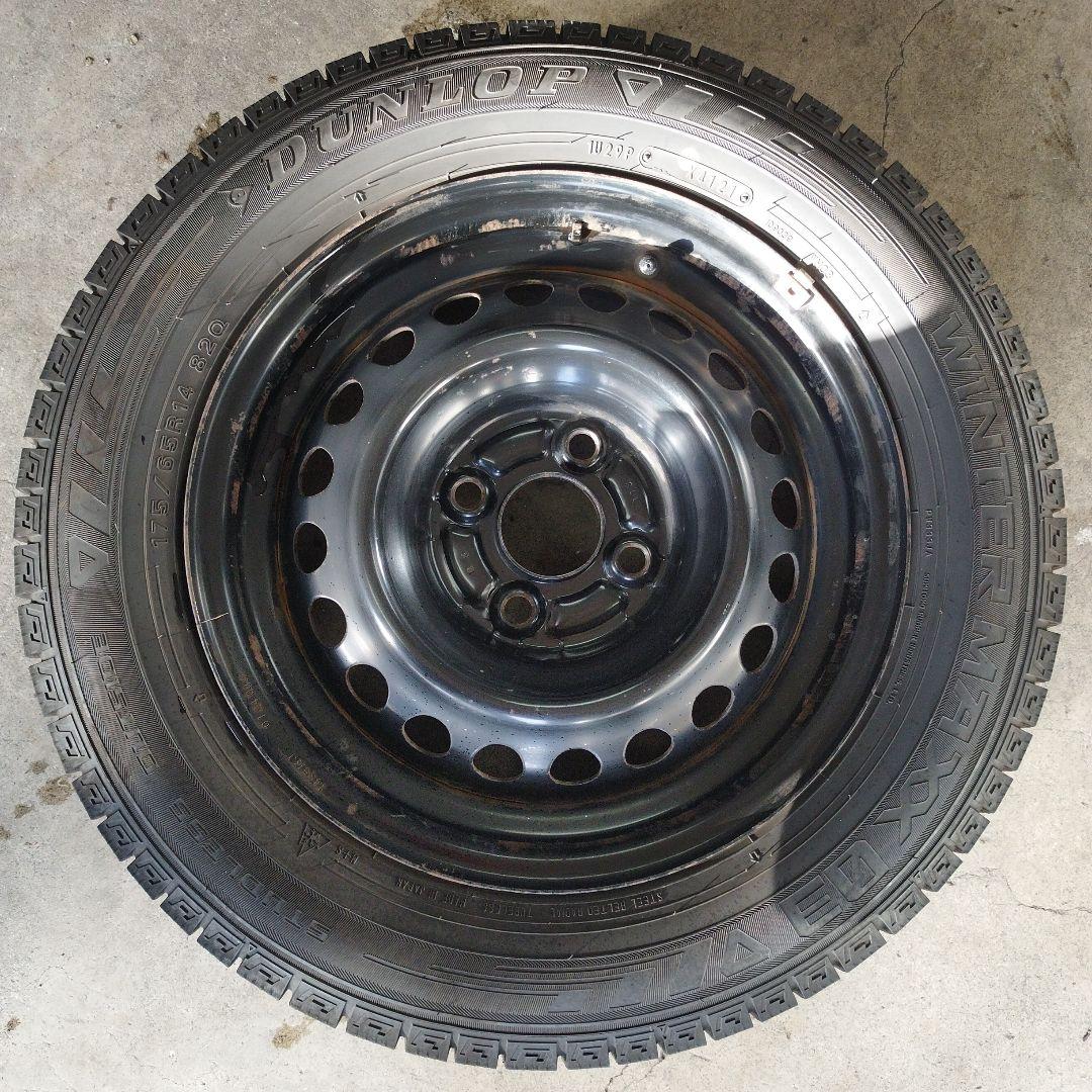 ④WINTERMAXX 03 175/65R14 ホンダフィット純正鉄ホイール