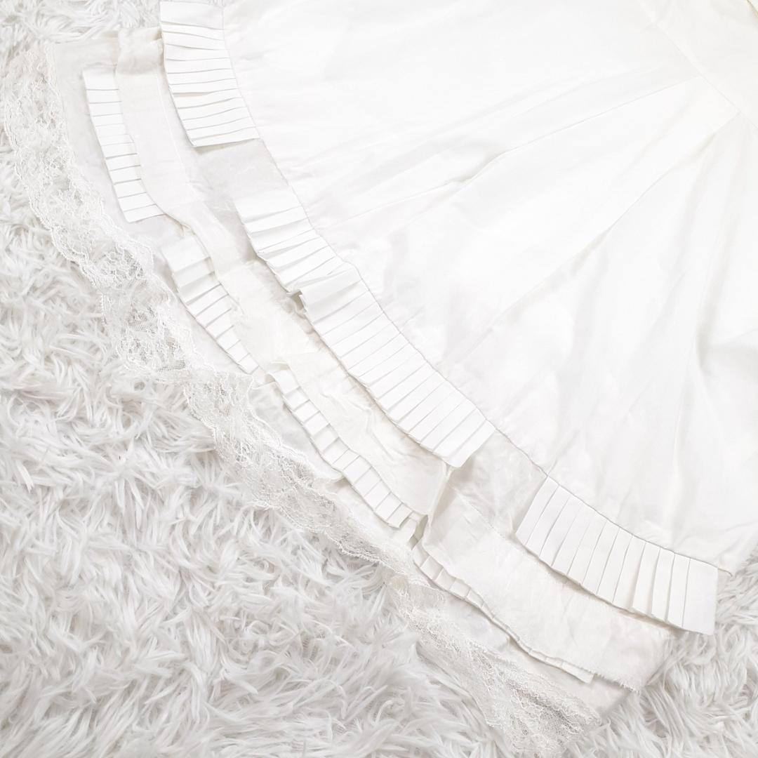 美品◎sacai サカイ 異素材切り替えシャツ プリーツ 13-01784