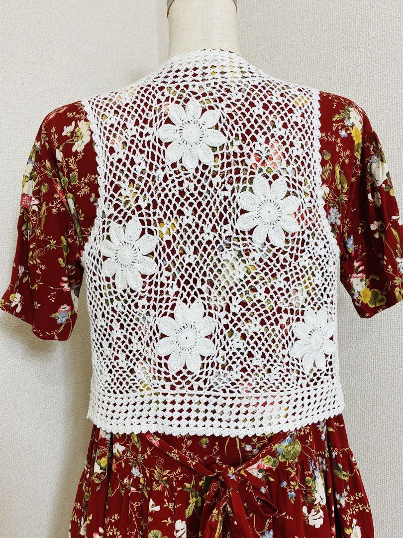 8498. 【極美品】PINK HOUSE かぎ編み 花柄 ベスト 8498. 【極美品】PINK HOUSE かぎ編み 花柄 ベスト - メルカリ