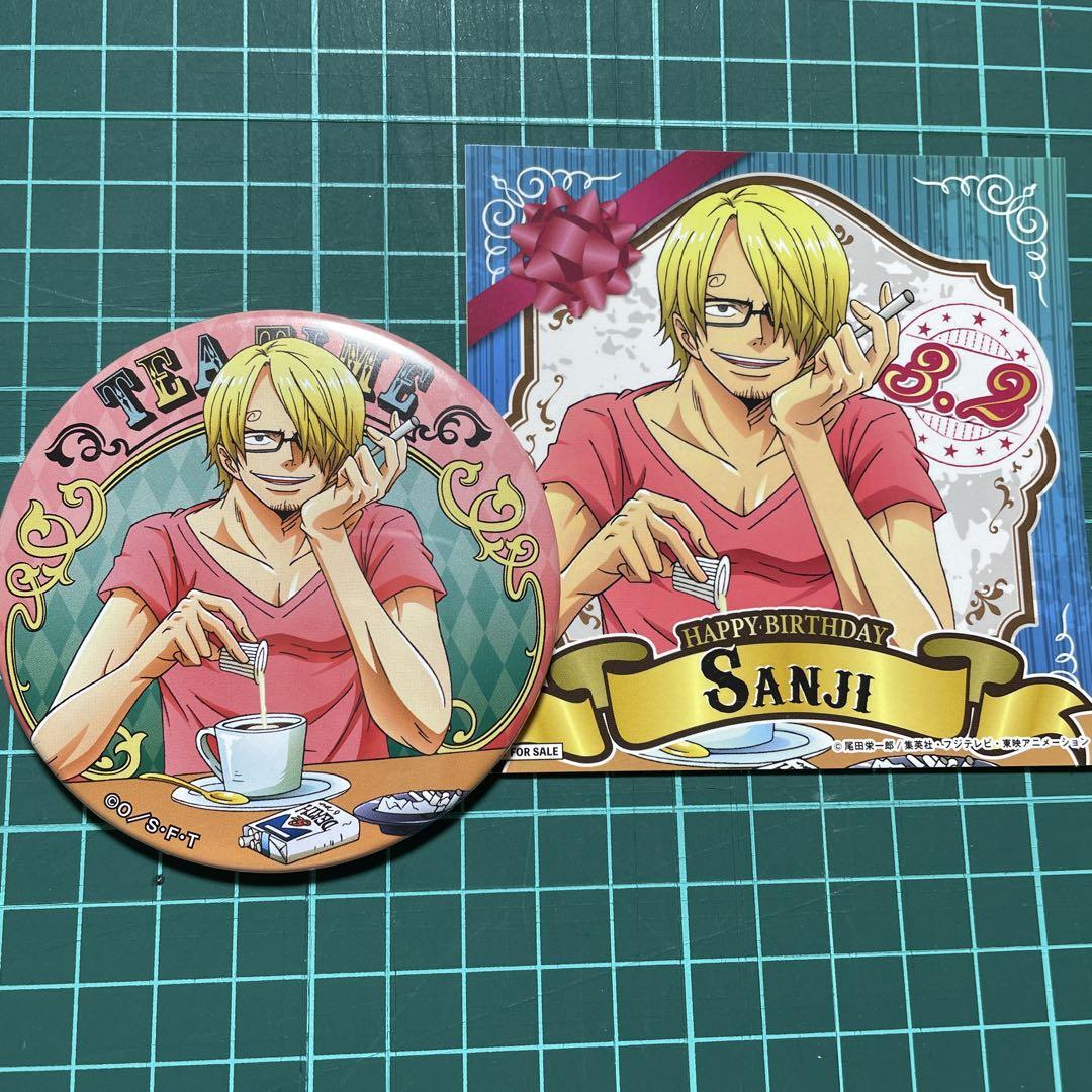 ONE PIECEサンジ ティータイム 輩缶バッジ ONE PIECE輩缶バッジ TEA TIME サンジ - メルカリ