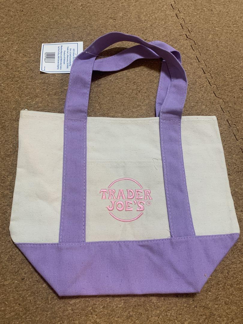 TRADER JOE'S ミニ パステル キャンバス トートバッグ 4色セット
