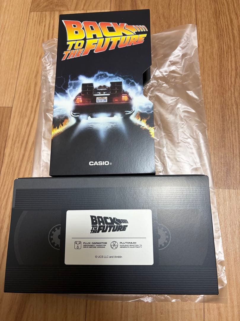 【未開封】CASIO バックトゥザフューチャー コラボ 腕時計 タグ付 【未開封】CASIO バックトゥザフューチャー コラボ 腕時計 タグ付