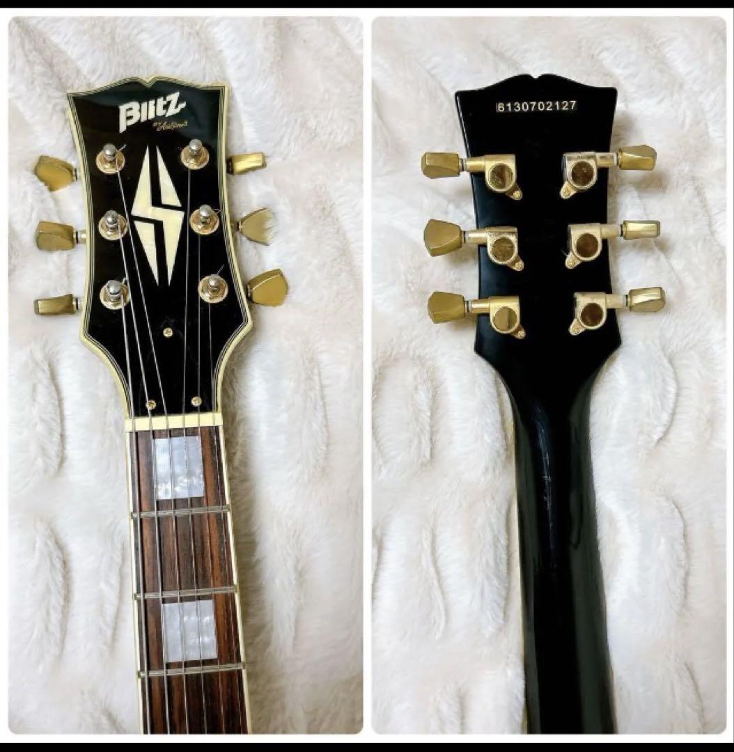 BLITZ BY ARIA PRO II BLP-CST Black レスポール