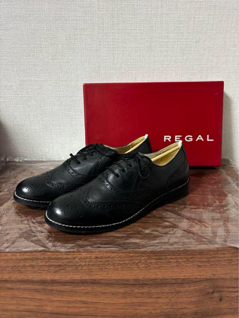 新品】REGAL ブラックウィングチップシューズ 24㎝ - メルカリ