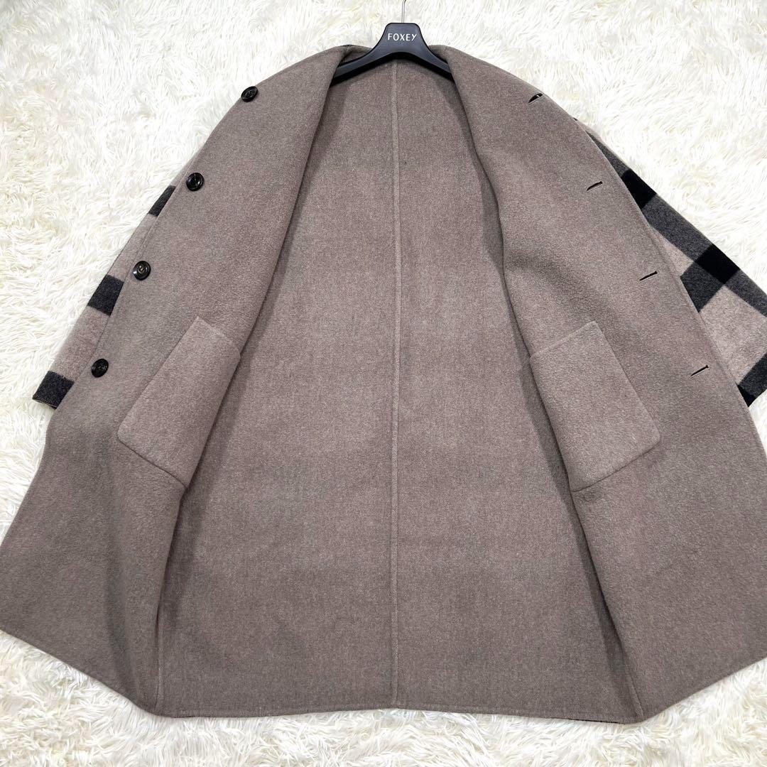 LE GLAZIK ルグラジック リバーシブル コート 2way チェック M