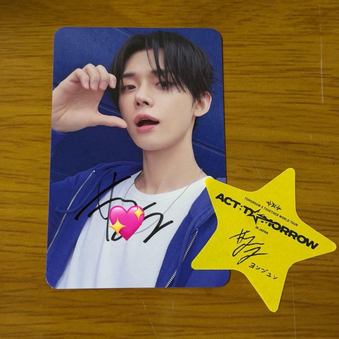 8/22 txt ヨンジュン サイン トレカ ソウルコン M&G - メルカリ