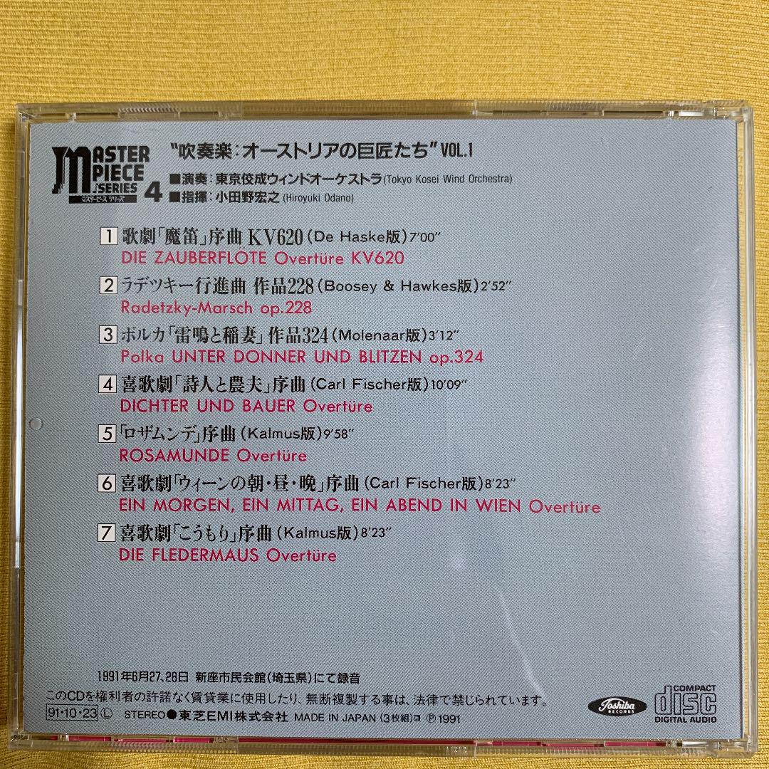 マスターピース　吹奏楽　巨匠たち　CD３枚組